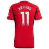 Camiseta de fútbol Manchester United Hojlund 11 Primera Equipación 23-24 - Hombre